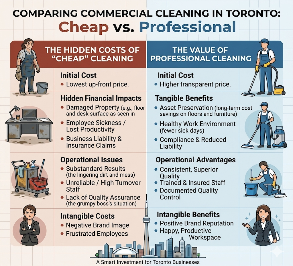 Hidden Costs of Cheap Commercial Cleaning | Toronto GTA